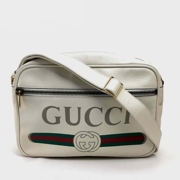GUCCI White Messenger Shoulder Bag - Picture 1 of 13